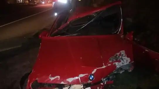 Kaza sonrası hasar gören otomobil