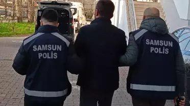Yakalanan firarın Bafra’da tutuklanması