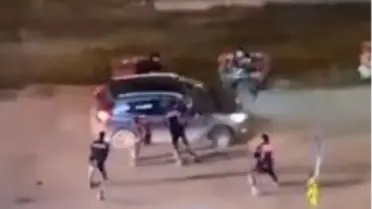 Polisin lastiğe ateş ettiği an