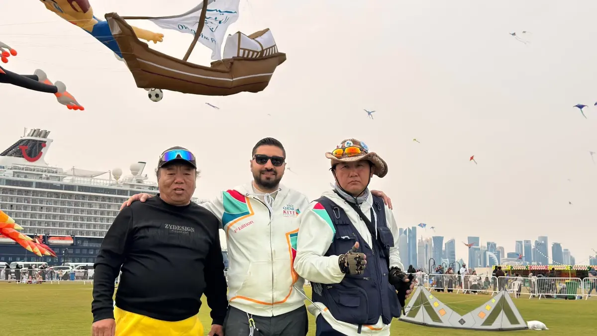 Zahit Mungan, Doha Uçurtma Festivali'nde Türkiye'yi Temsil Etti