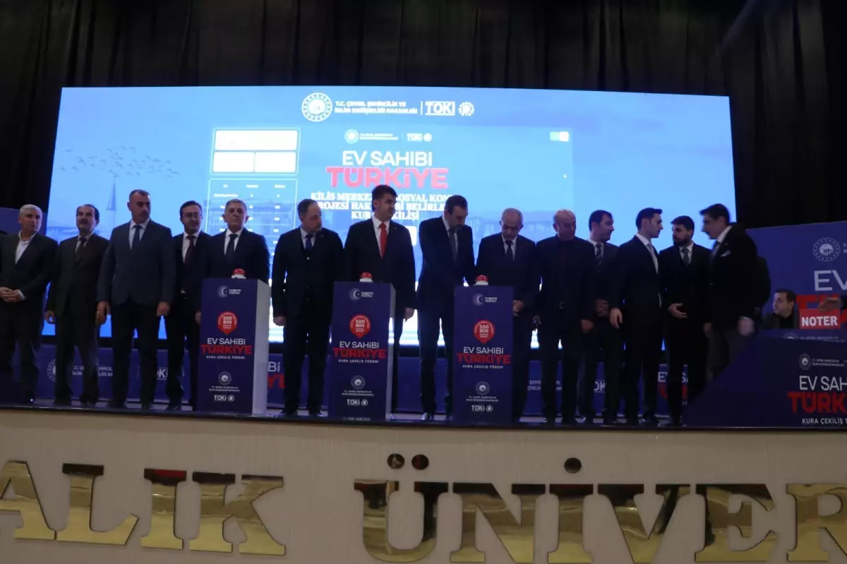 Kilis'te 1170 Yeni Konutun Hak Sahipleri Kura ile Belirlendi