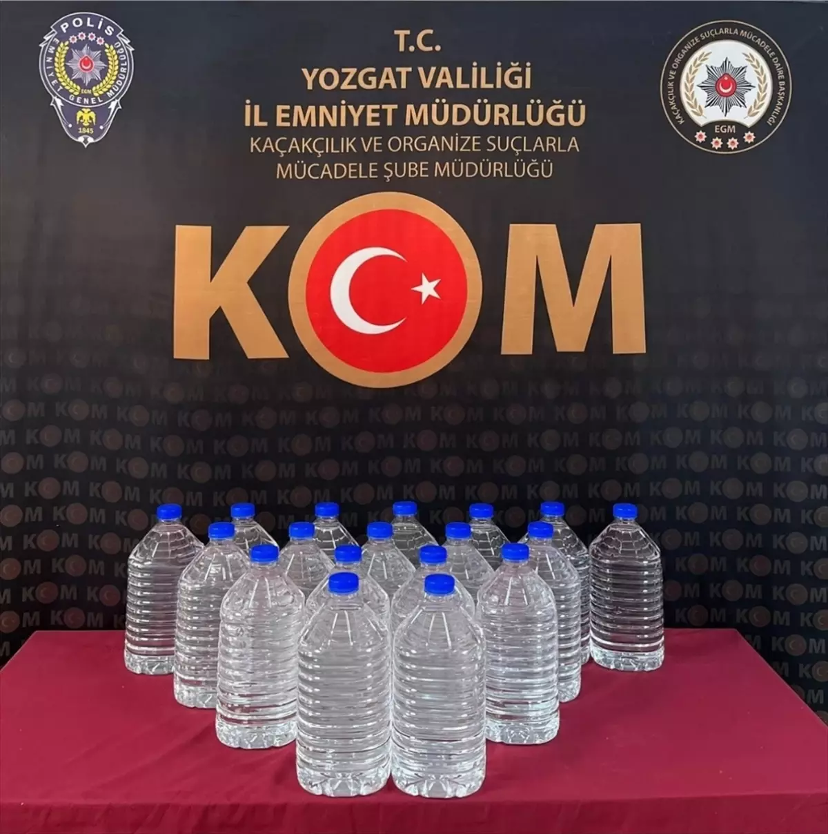 Yerköy'de 100 Litre Kaçak Alkol Ele Geçirildi