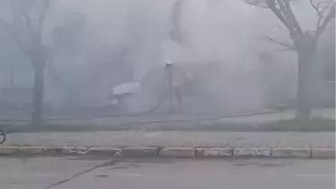 Beylikdüzü'nde yangın anı