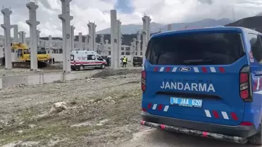 Kestel inşaat sahasındaki beton döküm sırasında oluşan çökme