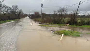 Çanakkale Ayvacık’ta Şiddetli Sağanak Tarım Alanlarını Su Basıyor