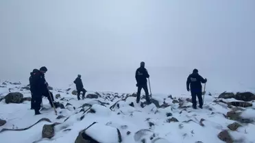 Arama ekibi Diyarbakır sokaklarında