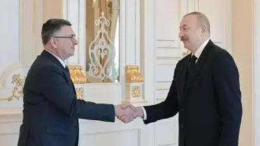 İlham Aliyev ve Gideon Saar bir arada