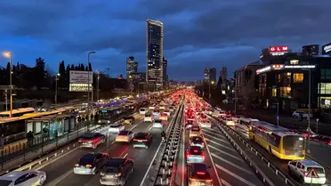 İstanbul trafiği ana görüntüsü
