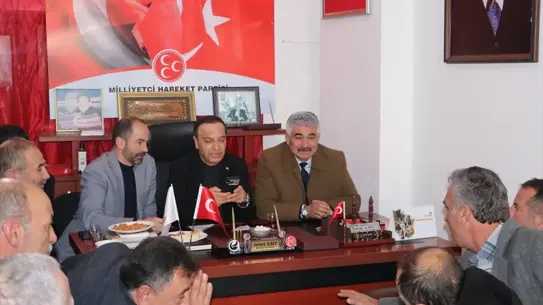 Görüşme sırasında çekilmiş fotoğraf