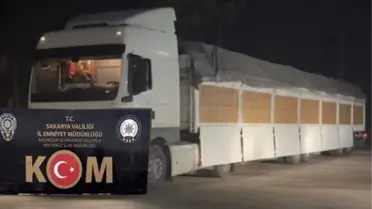 Sakarya’da Anadolu Otoyolu’nda 8 Milyon Kaçak Makaron Tespit Edildi