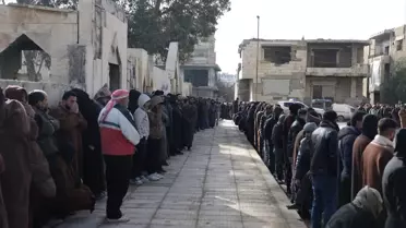 Rakka’da kimlik tespiti merkezi iç görüntüsü