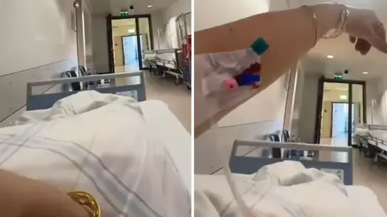 Almanya'da Yaşayan Türk Vatandaşı, Hastane Koridorunda Bekleme Süresine Dair Video Paylaştı