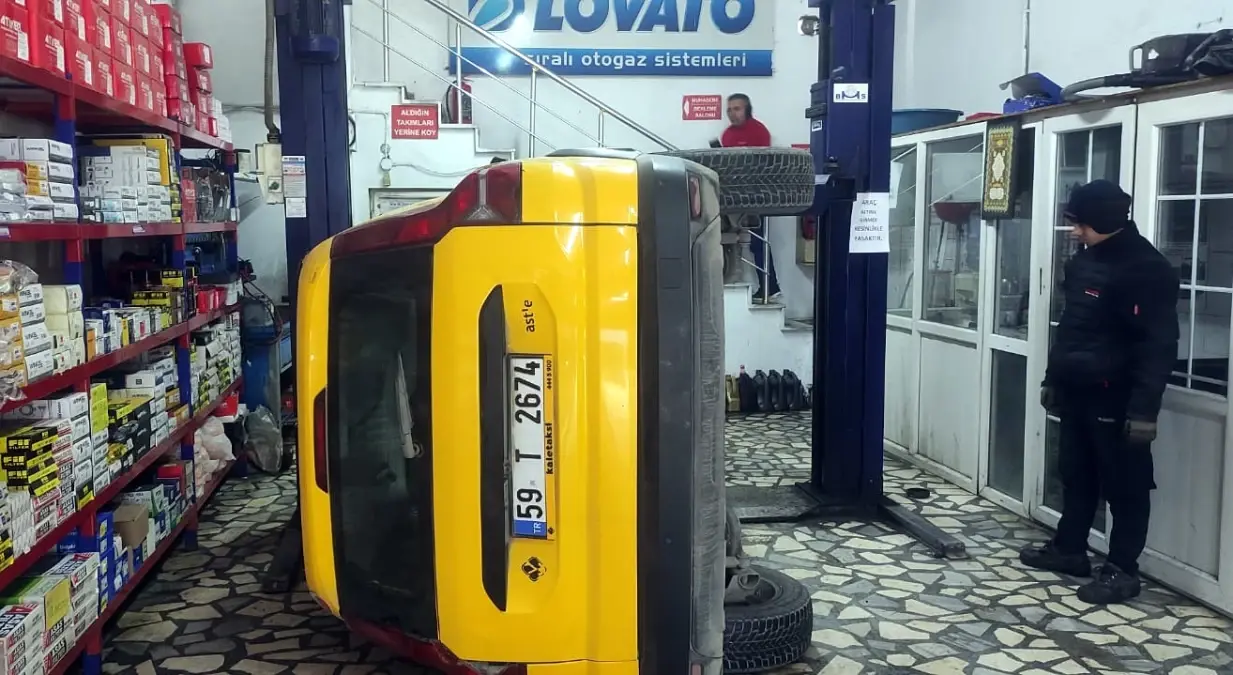 Çerkezköy'de Taksi Asansörden Düştü: 3 Kişi Zamanında Kurtarıldı