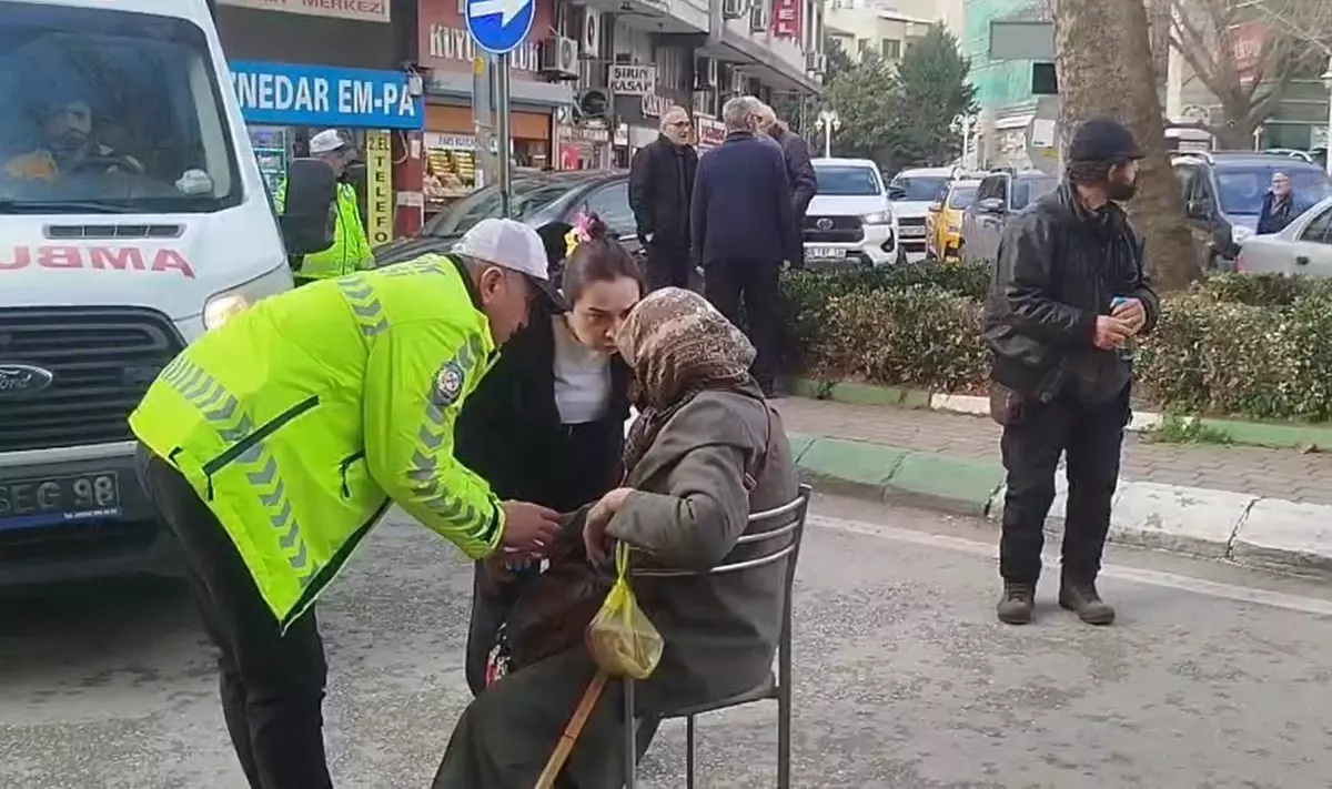 Gemlik’te trafik polisi ilk müdahalesi