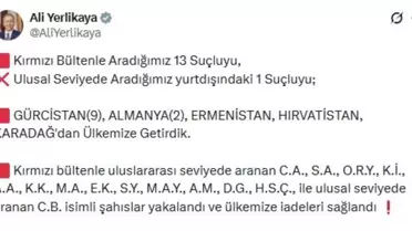 İçişleri Bakanı Yerlikaya açıklama yapıyor