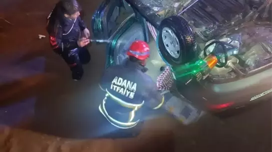 Dereye düşen otomobil