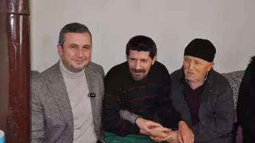 AK Parti Amasya İl Başkanı Galip Uzun, Fatma Çoban'ı Ziyaret Etti