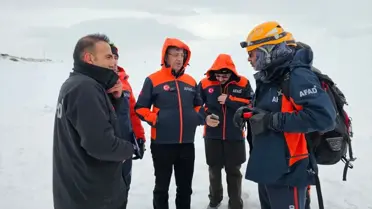 Van'da Çığda Arama Kurtarma Eğitimini AK Parti Milletvekili Türkmenoğlu Yönetti