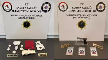 Samsun’da Uyuşturucu ve Silah Operasyonu: 4 Şüpheli Gözaltında