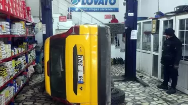 Taksinin asansörden düşüş anı