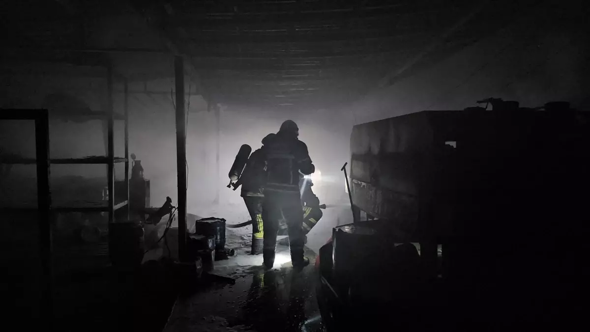 Çorum halı yıkama fabrikası yangını