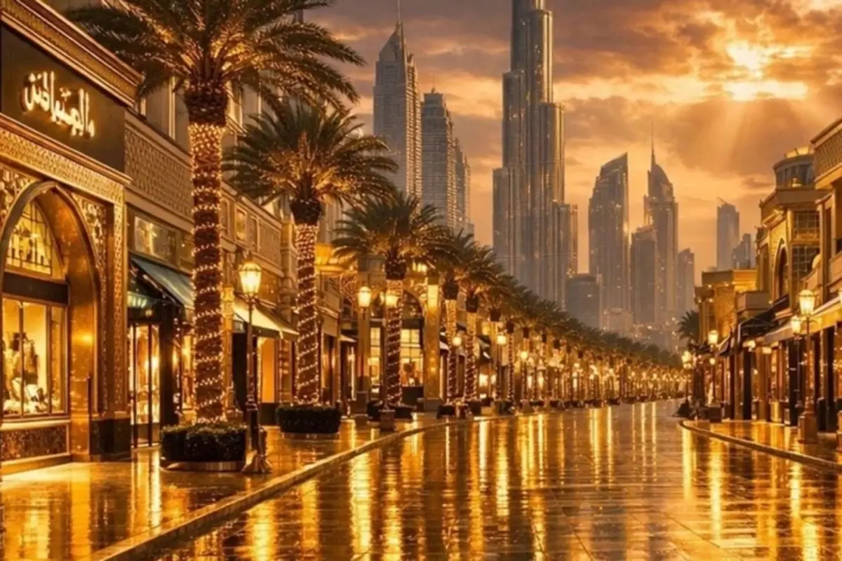 Dubai'de Dünya İlkesi: Altın Sokağı Projesi Resmi Olarak Tanıtıldı