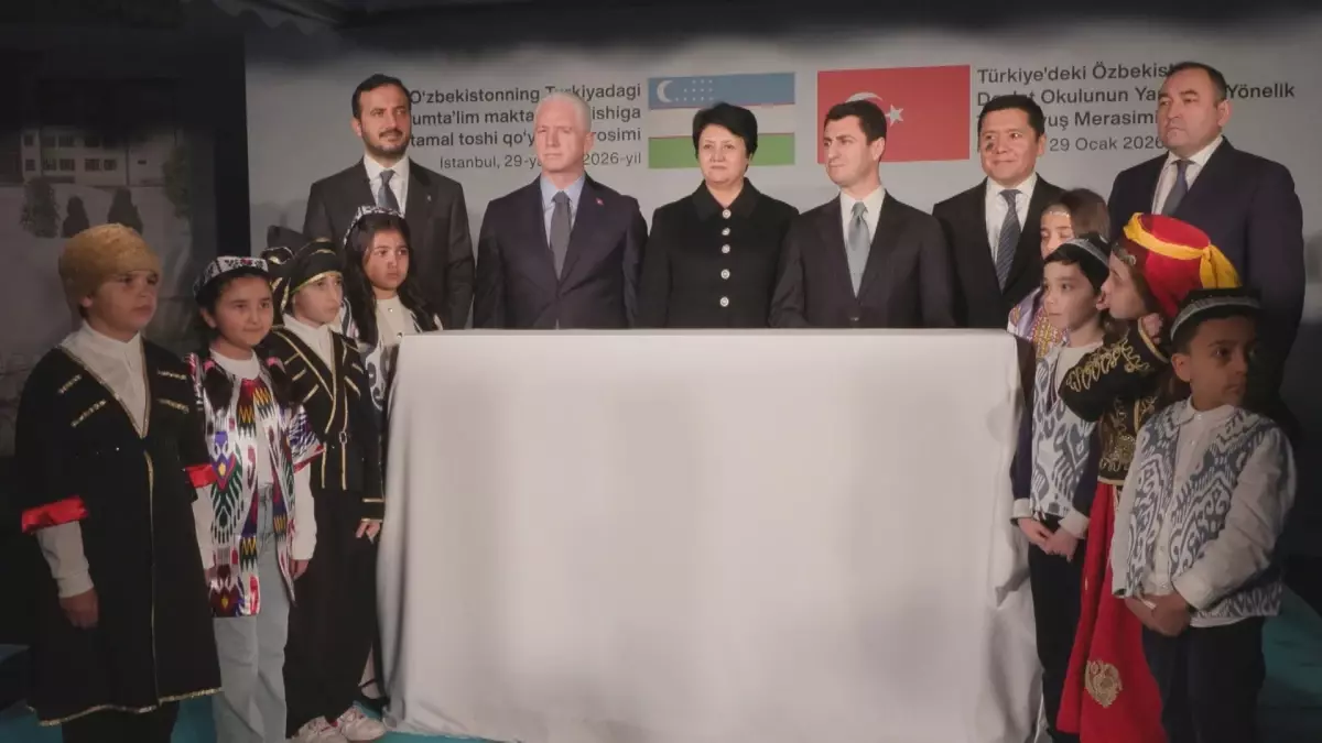 İstanbul Valisi Davut Gül, Özbekistan Cumhuriyeti'nden Okul İnşaatı Projesinin Açılışına Katıldı