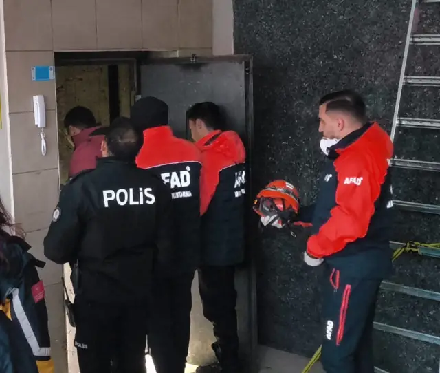 Kars'ta asansör kazası fotoğrafı 1