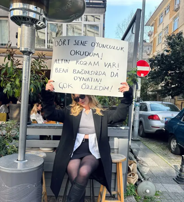 Hayal Köseoğlu pankartının yakın plan fotoğrafı