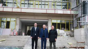 Akçaabat Belediye Başkanı Ekim, Yeni Okul İnşaatını İnceledi