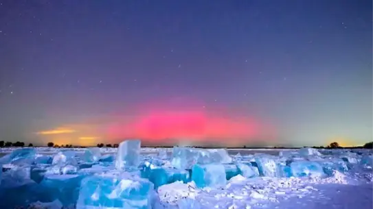 Heilongjiang’da görülen kuzey ışıkları