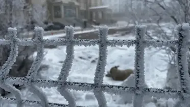 Ardahan’da oluşan büyük buz sarkıtları