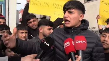 Gençlerin başlık parası protestosu