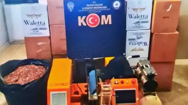 Bilecik’te Büyük Kaçak Tütün Operasyonu: 127 Bin Makaron ve 17 Kg Tütün Ele Geçirildi