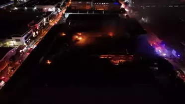 Nilüfer'deki Kimyasal Kaplama Fabrikasında Yangın Çıktı, 4 Saatte Kontrol Altına Alındı