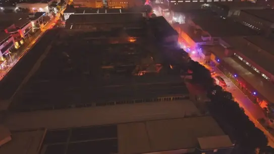 Nilüfer'deki Kimyasal Fabrikada Yangın 4 Saatte Söndürüldü