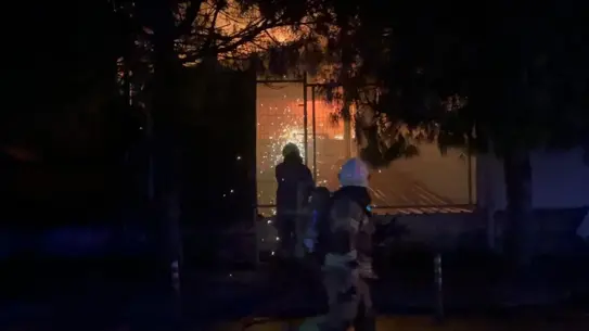 Bursa'da Kimyasal Kaplama Fabrikasında Yangın Kontrol Altına Alındı