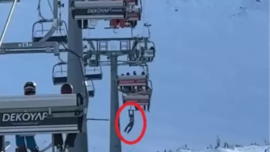 Erciyes Kayak Merkezi'nde Snowboard Çabası Telesiyej Kazasına Dönüştü