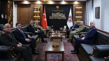 Kayseri Valisi Çiçek, Kara Kuvvetleri Komutanı Tokel ve Bakan Yardımcısı Ayhan'ı Misafir Etti