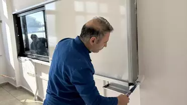 Okul içindeki bakım çalışması