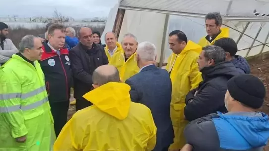 Aksu ve Kumluca’da Su Baskını Sonrası Sera İncelemesi