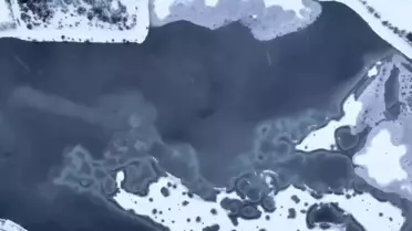 Drone ile çekilmiş Çubuk Gölü görüntüsü