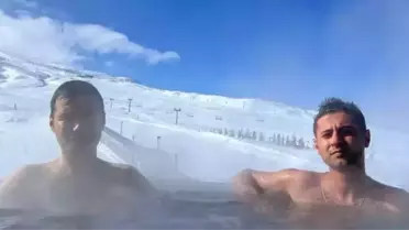 Erciyes kayak merkezindeki sıcak su havuzu