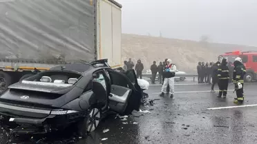 Kazanın etkilediği araçların görüntüsü