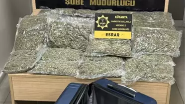Kütahya’da 10,5 kg Esrar Ele Geçirildi: 4 Şüpheli Tutuklandı