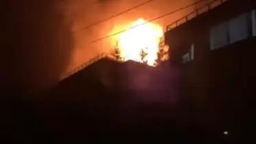 Mangal kıvılcımının neden olduğu yangın