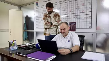 Selçuk Ernak’ın basketbol antrenmanlarından bir kare