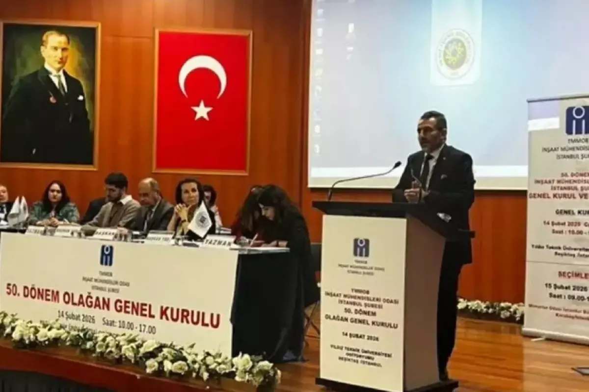 İstanbul İnşaat Mühendisleri Odası Şubesi 42 Yıllık Dönemde Yeni Başkanını Seçti