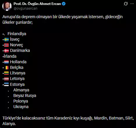 Türkiye deprem riski düşük bölgeler haritası