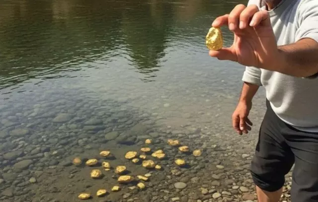 Nalvegas Nehri'nde altın toplama etkinliği